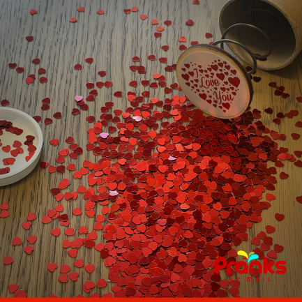 Love Hearts Spring Loaded Glitter Bomb - Image 2